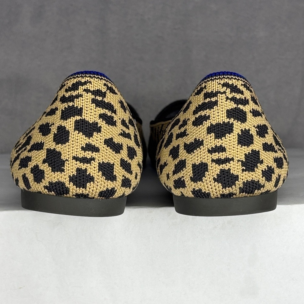 Rothy’s Leopard Print Pointed Flats Brown Black Knit Size 8 - Picture 6 of 9